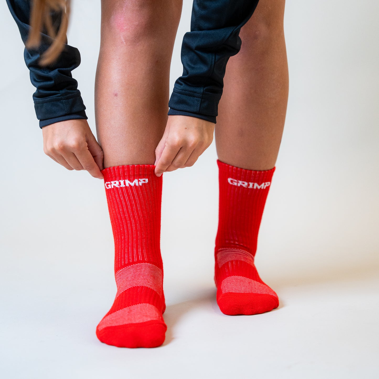 GRIMP Grip Socks Red