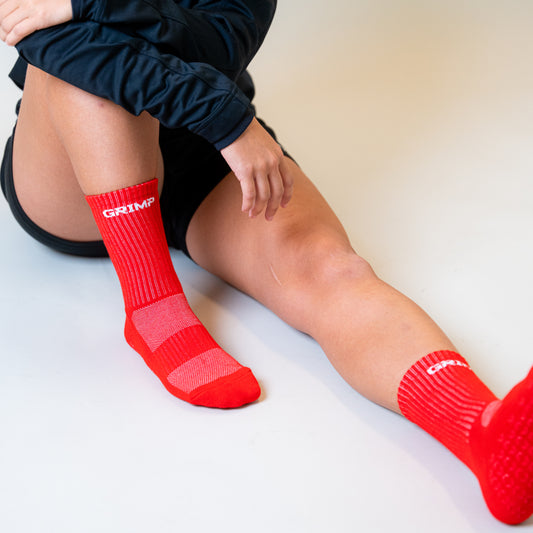 GRIMP Grip Socks Red