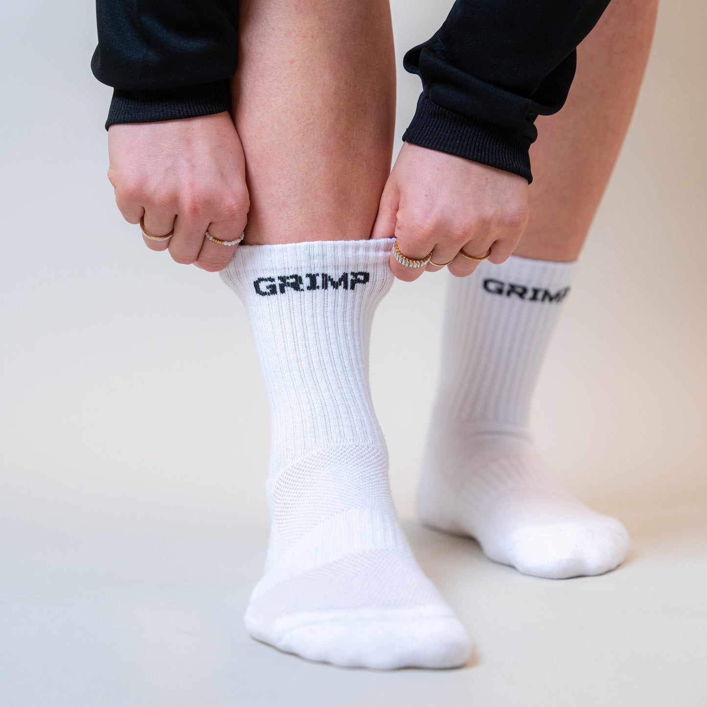 GRIMP Grip Socks White